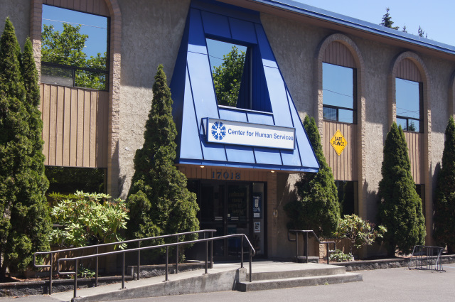 Shoreline facility, exterior view.